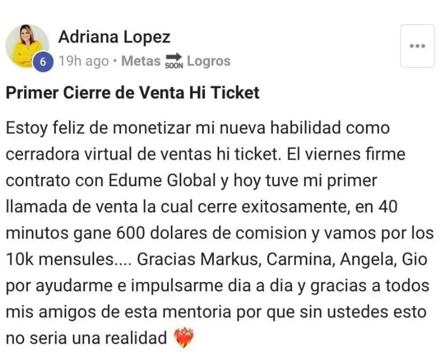 Cierre compartido por Adriana Lopez