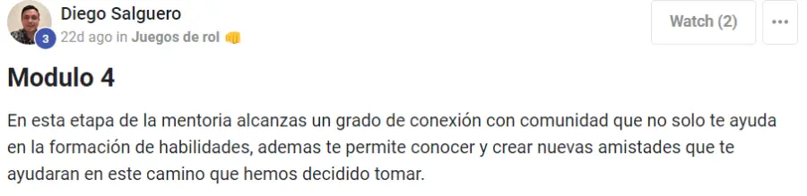 Comentario de Diego Salguero